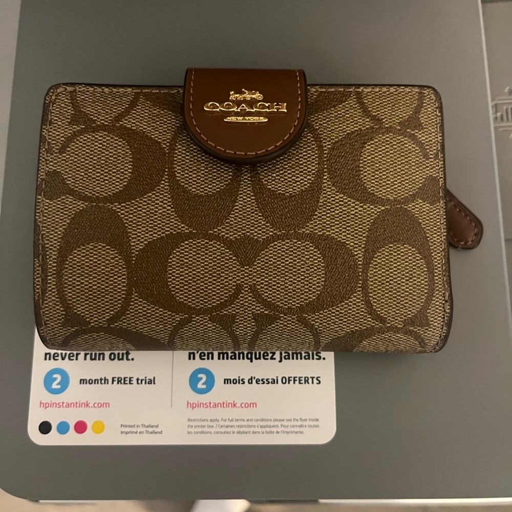 Coach Brown Monogram Wallet